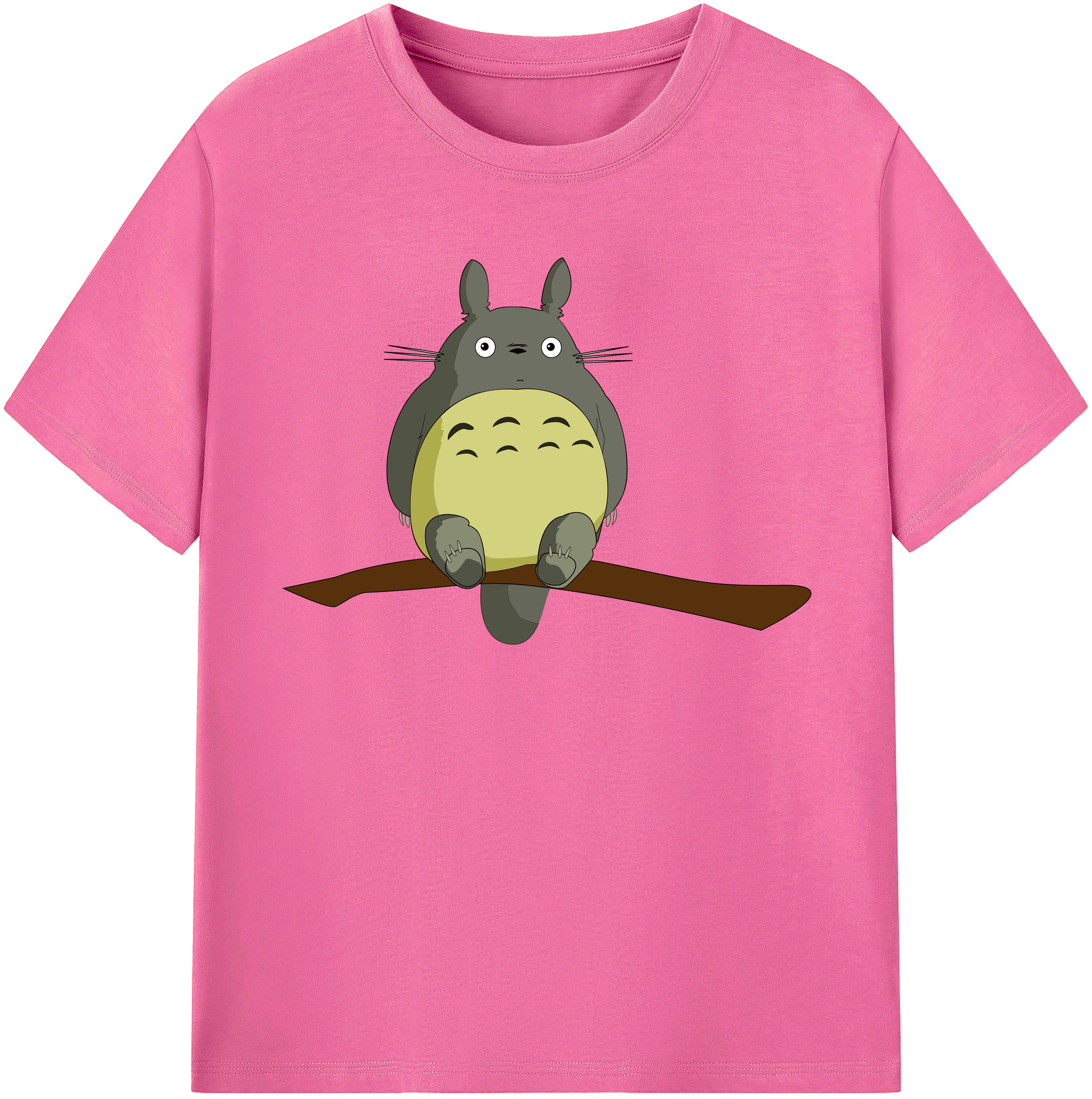 （画像用） となりのトトロ 草壁メイ 草壁サツキ My Neighbor Totoro Satsuki Kusakabe Mei Kusakabe レディースカジュアルプリントTシャツ（綿100％）